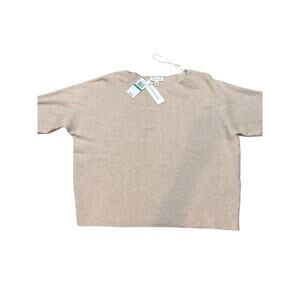 Rio & Rian Sweater Tan Ribbed Size L NWT